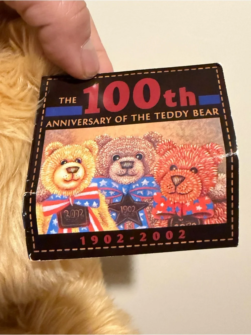 2002 Gund WISH BEAR Plush 100Th Anniversary of The Teddy Bear LARGE 26" - Picture 8 of 14